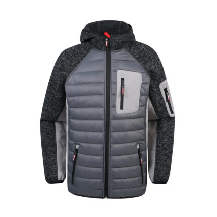 Mens Winter 100% Nylon Knitted Coarse Padding Jacket